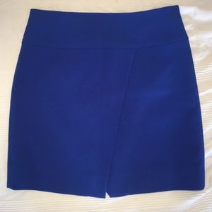 J. Crew Crossover Wrap Cobalt Skirt
